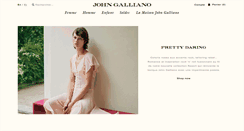 Desktop Screenshot of johngalliano.com