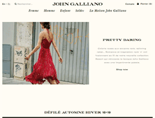 Tablet Screenshot of johngalliano.com